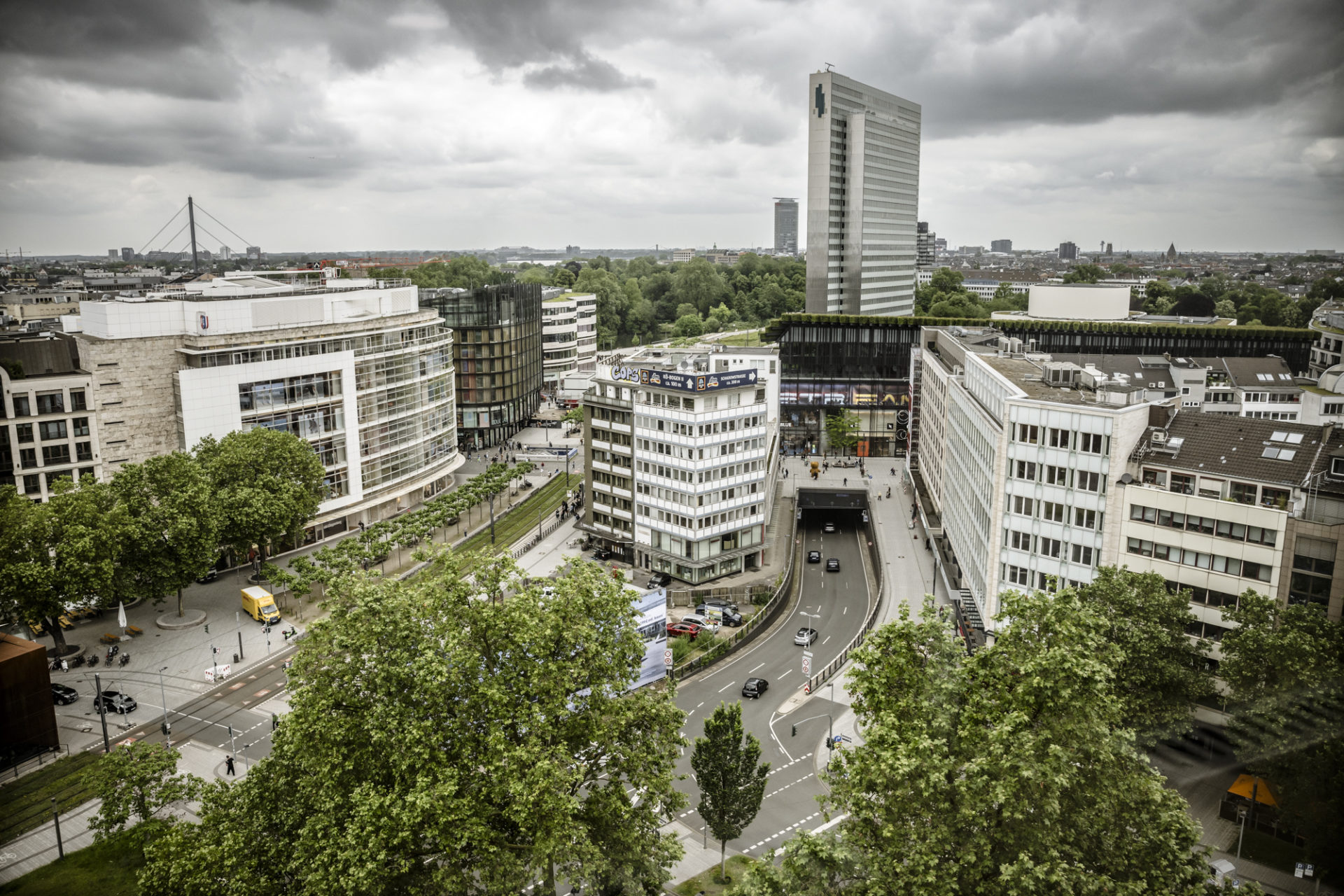 Die Tuchtinsel in der Düsseldorfer Innenstadt