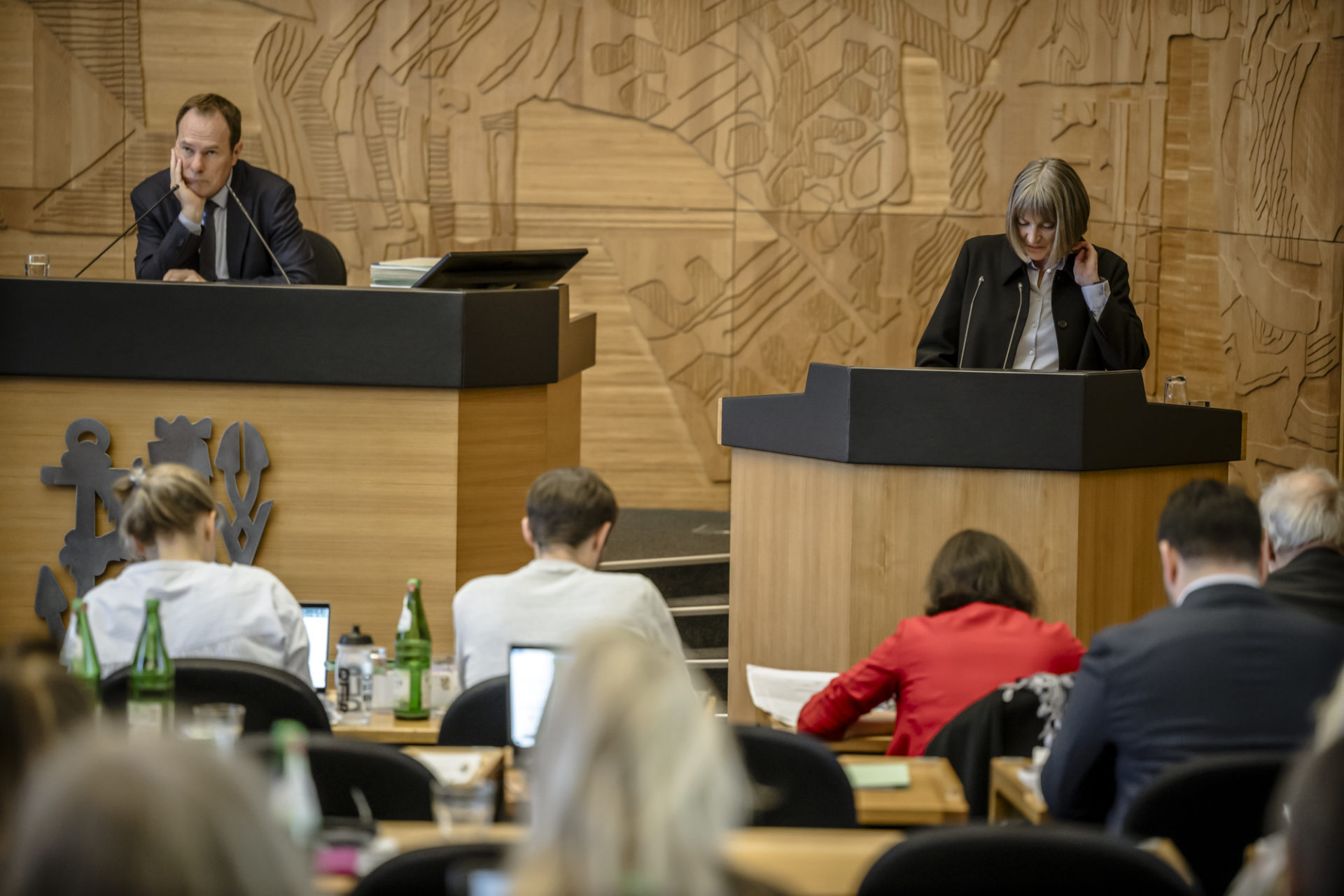 Stephan Keller und Dorothee Schneider im Stadtrat Düsseldorf