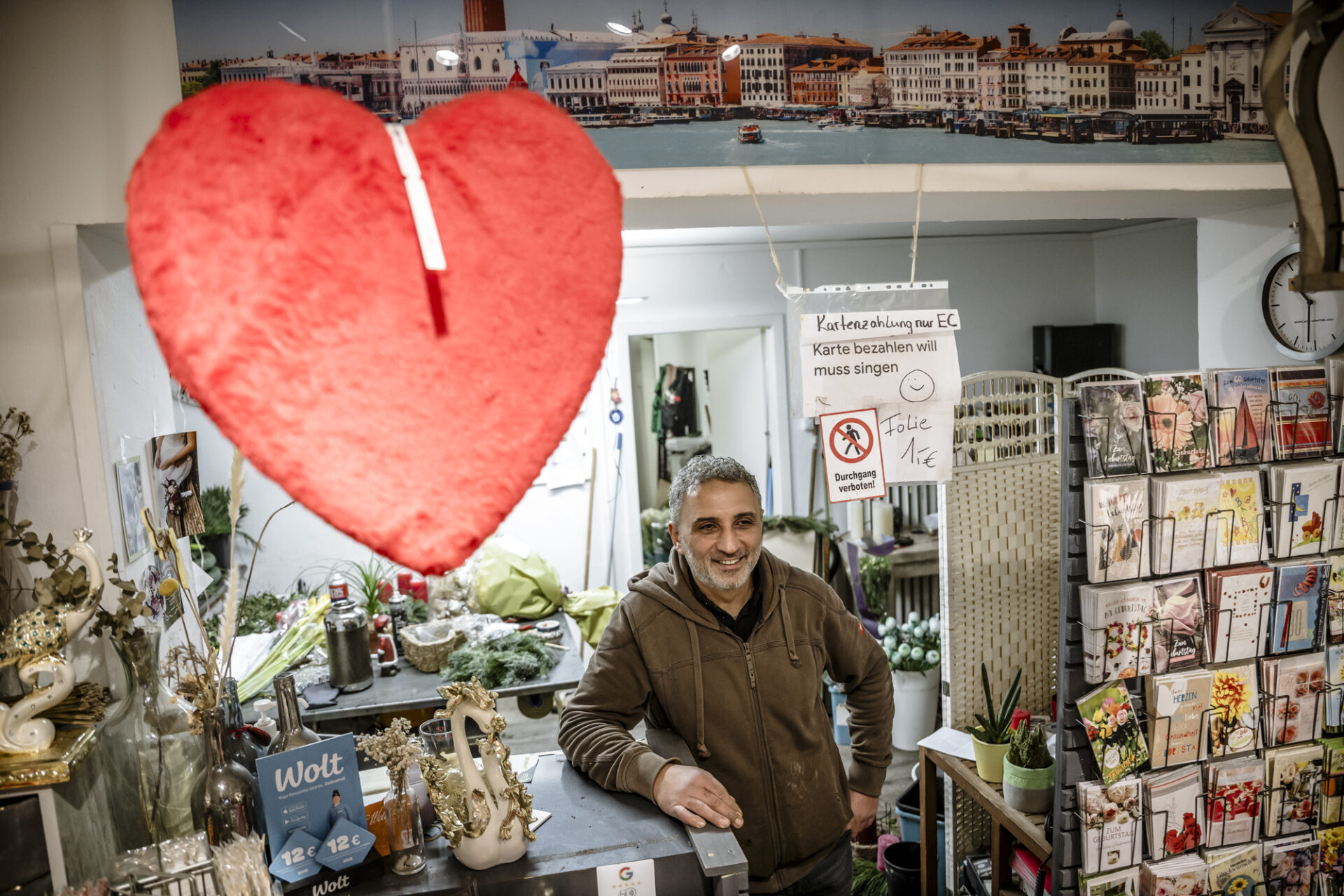 Karaoke-Blumenladen an der Ackerstraße 86 in Düsseldorf Flingern