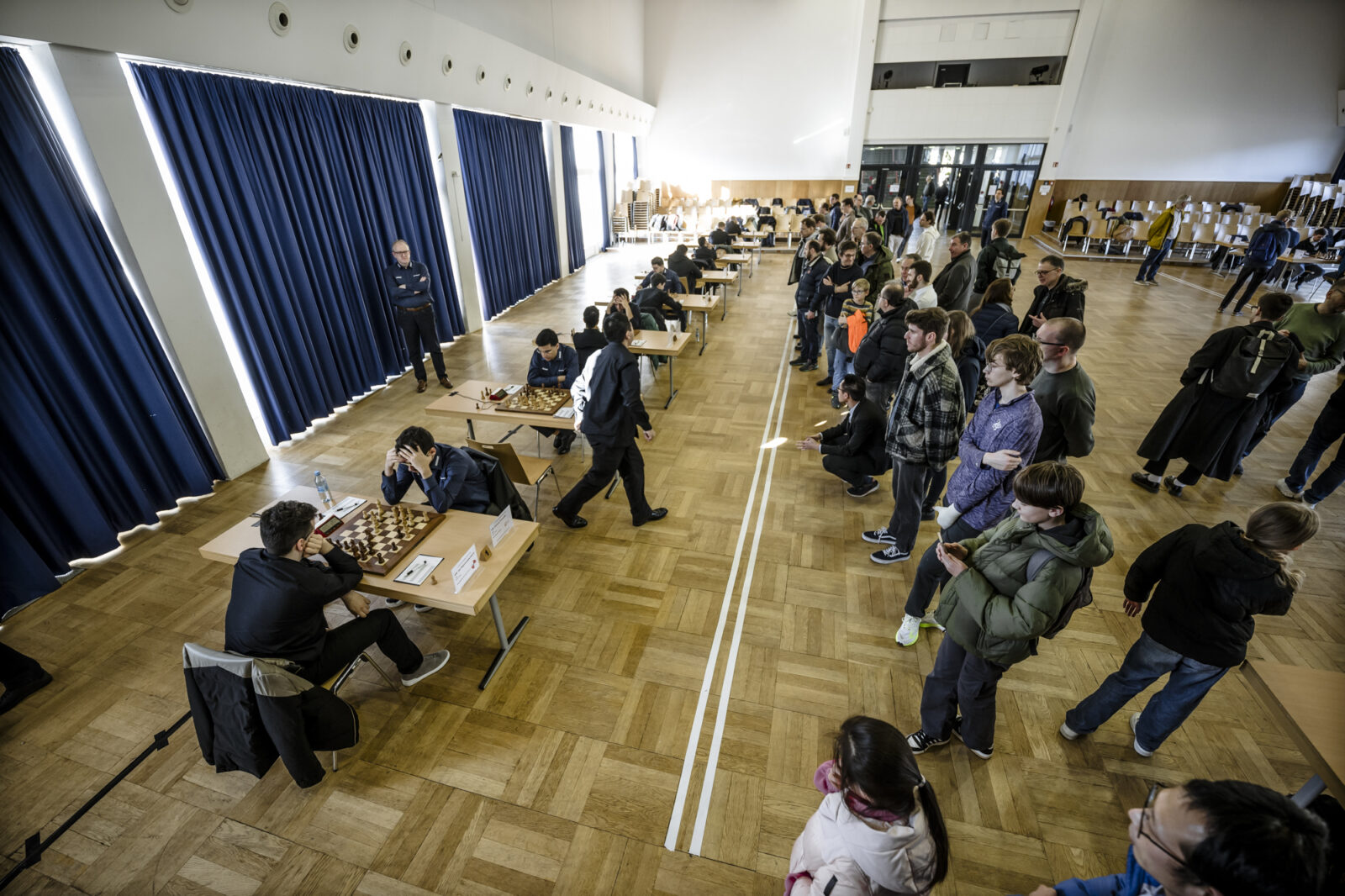 Düsseldorfer Schachklub DSK, Schach Bundesliga, Humboldt-Gymnasium Foto: Andreas Endermann